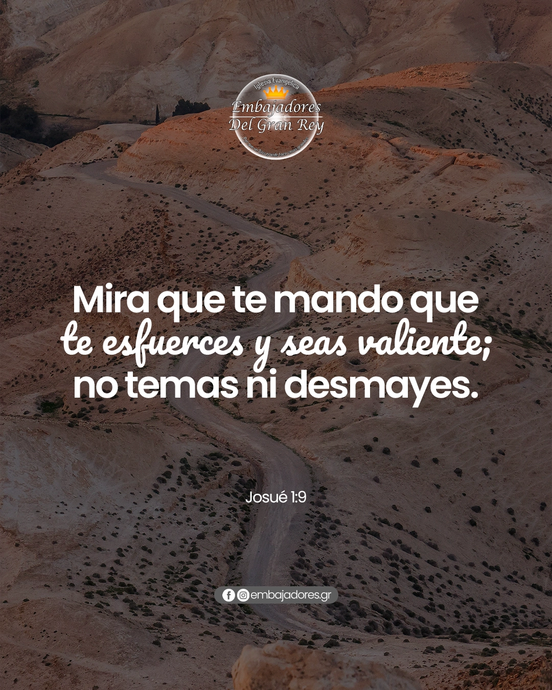 Esfuerzo y valentía en Dios