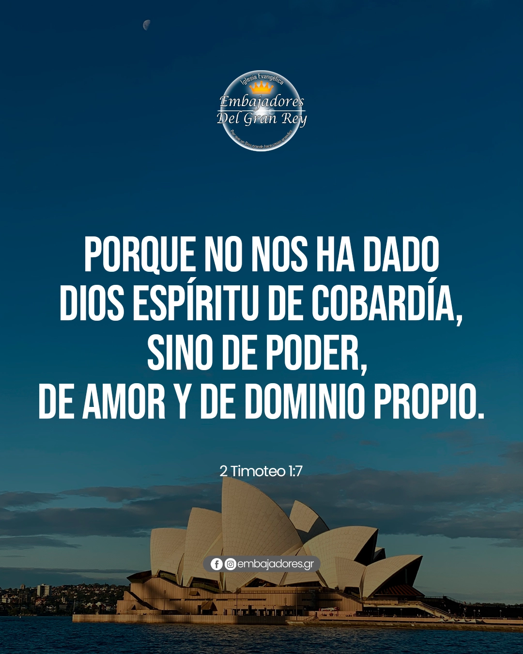 Viviendo con poder, amor y dominio propio