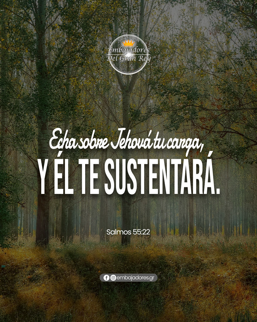 Entrega tus cargas a Dios